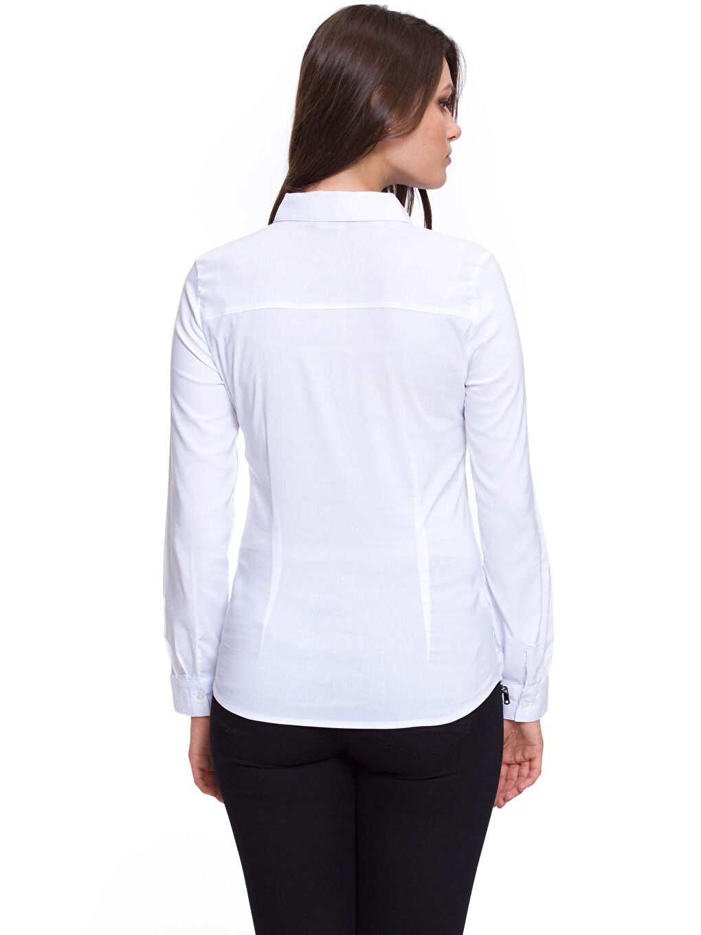 Cămașă Simplă cu Mânecă Lungă pentru Femei-1