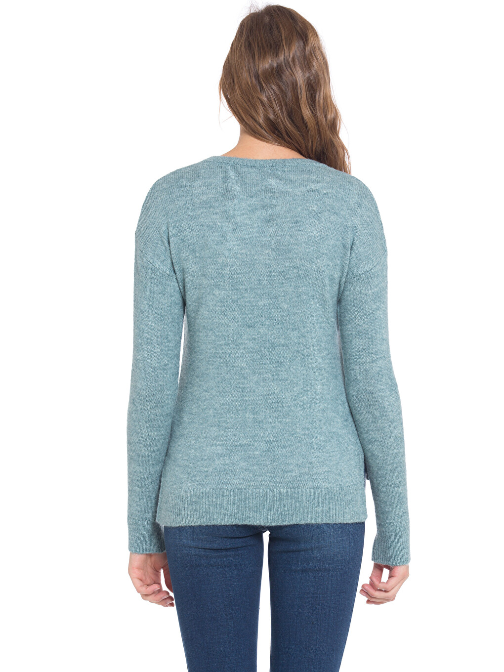 Woman Blue Sweater-1