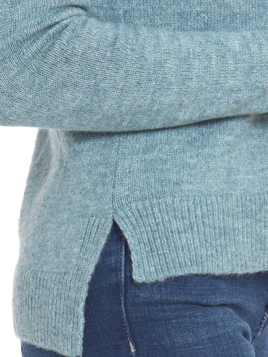 Woman Blue Sweater-3