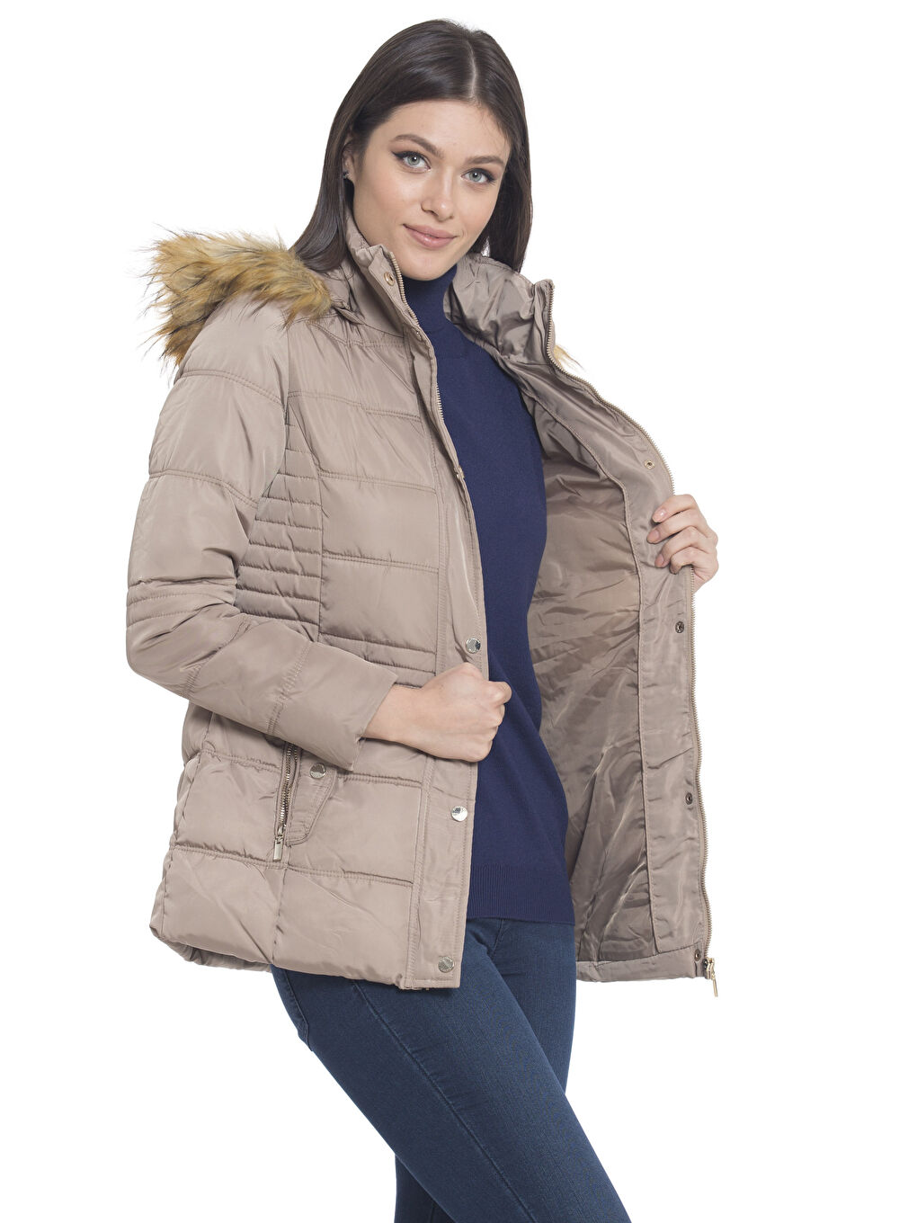 BEŽ Zimska jakna Žena-1