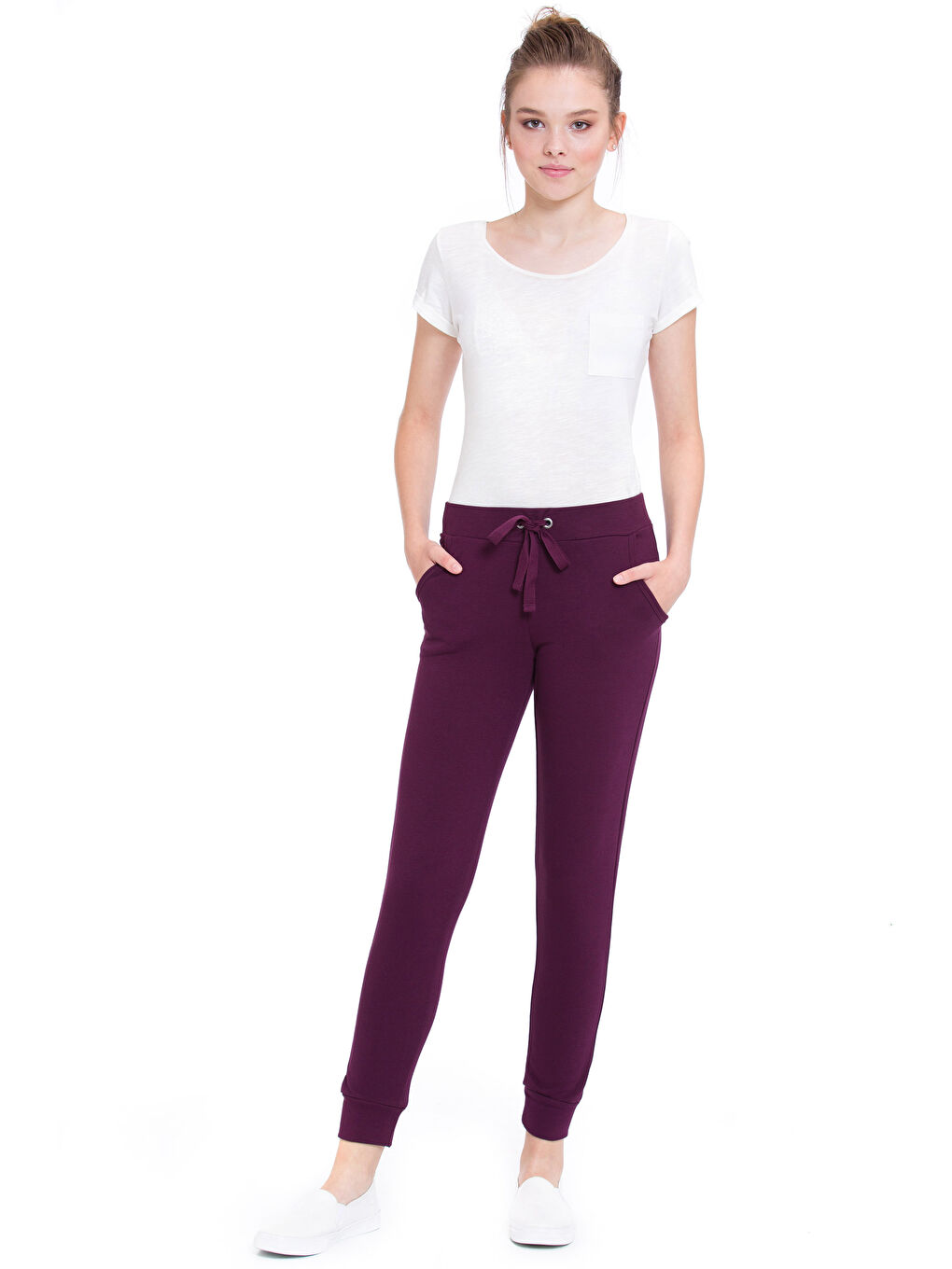 Elasticated Waist Women's Sweatpants-2