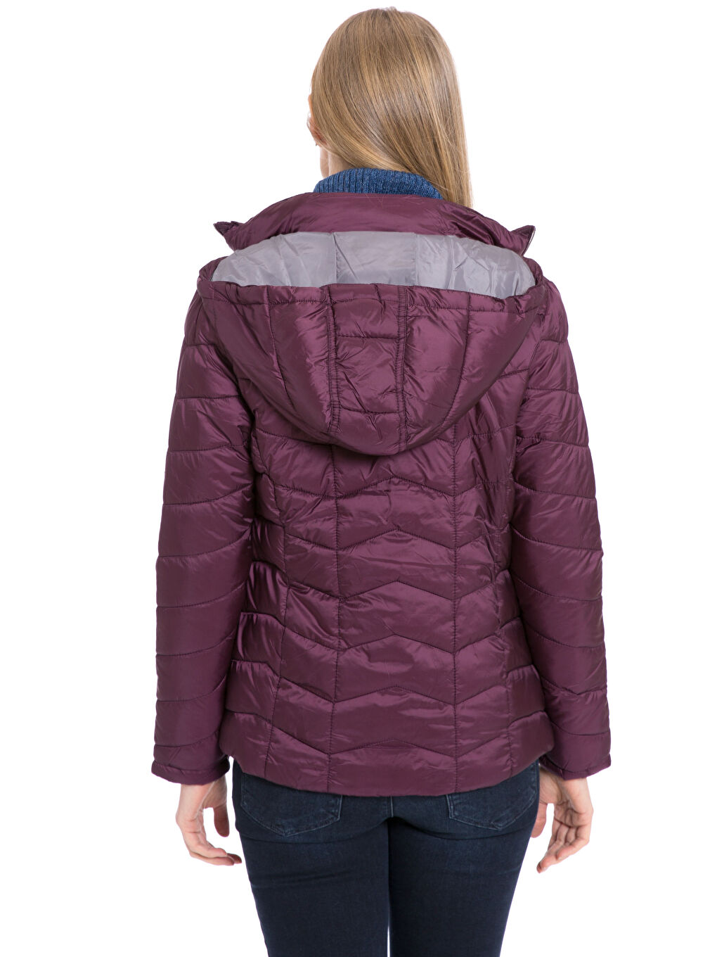 LCWAIKIKI Classic Frau BURGUND Steppmantel -7K3746Z8-HRF