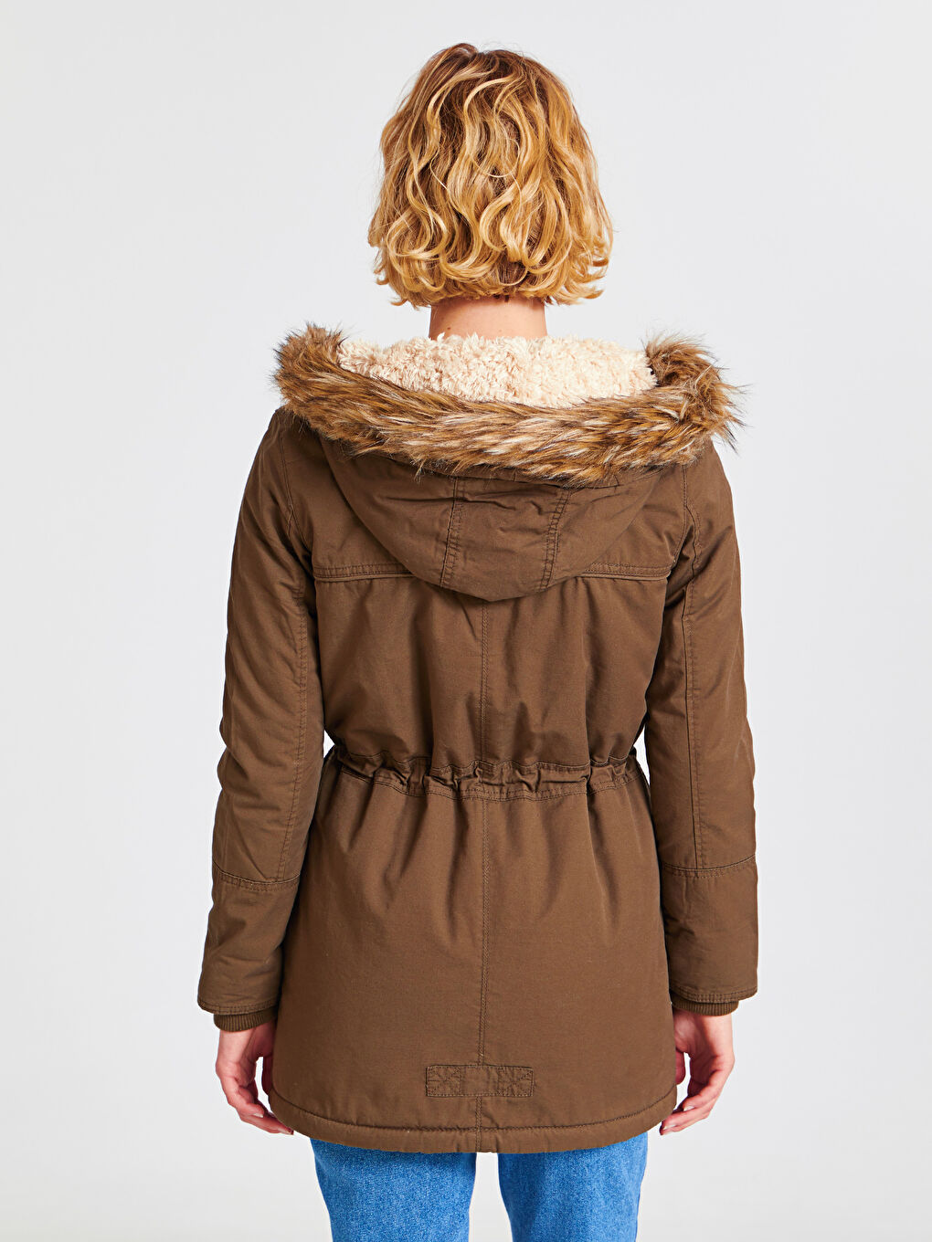 LCW Vision Frau KHAKI Parka-Mantel -7K3882Z8-ATN