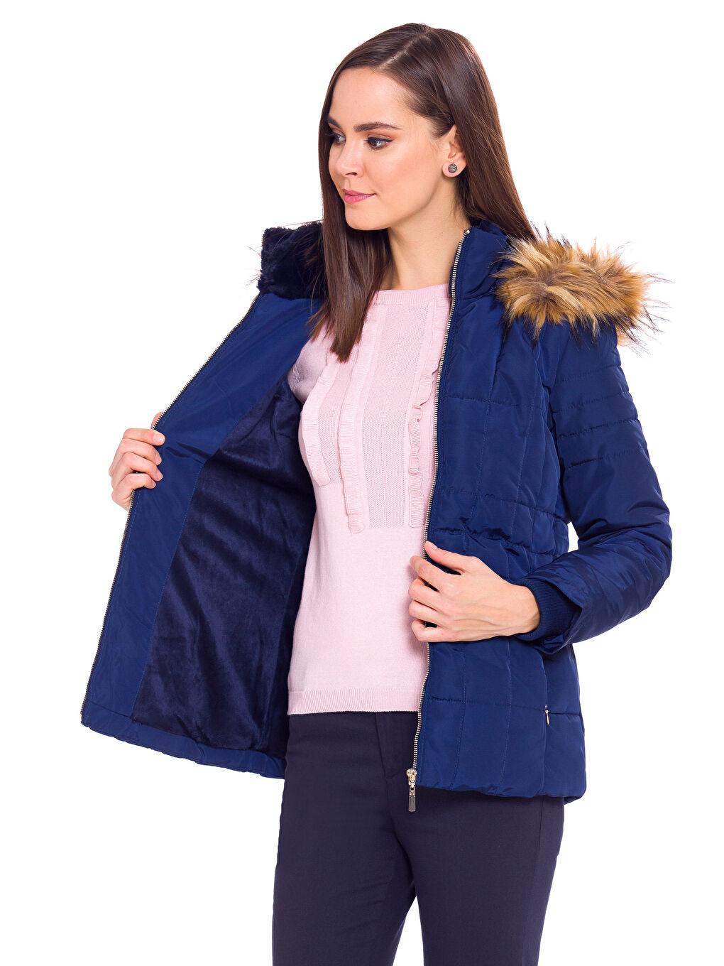 Manteau bouffant MARINE Femme-1