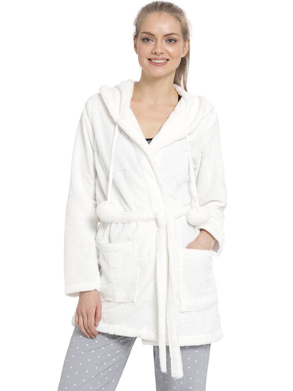 Robe de chambre BLANC Femme
