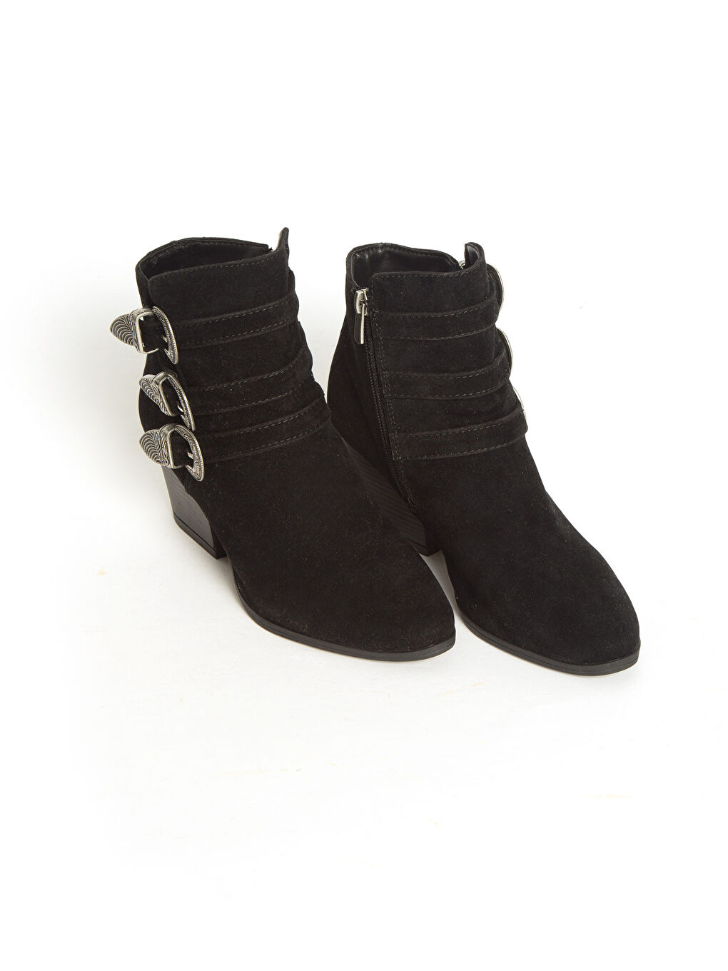 Жена Черно Ботинки-1