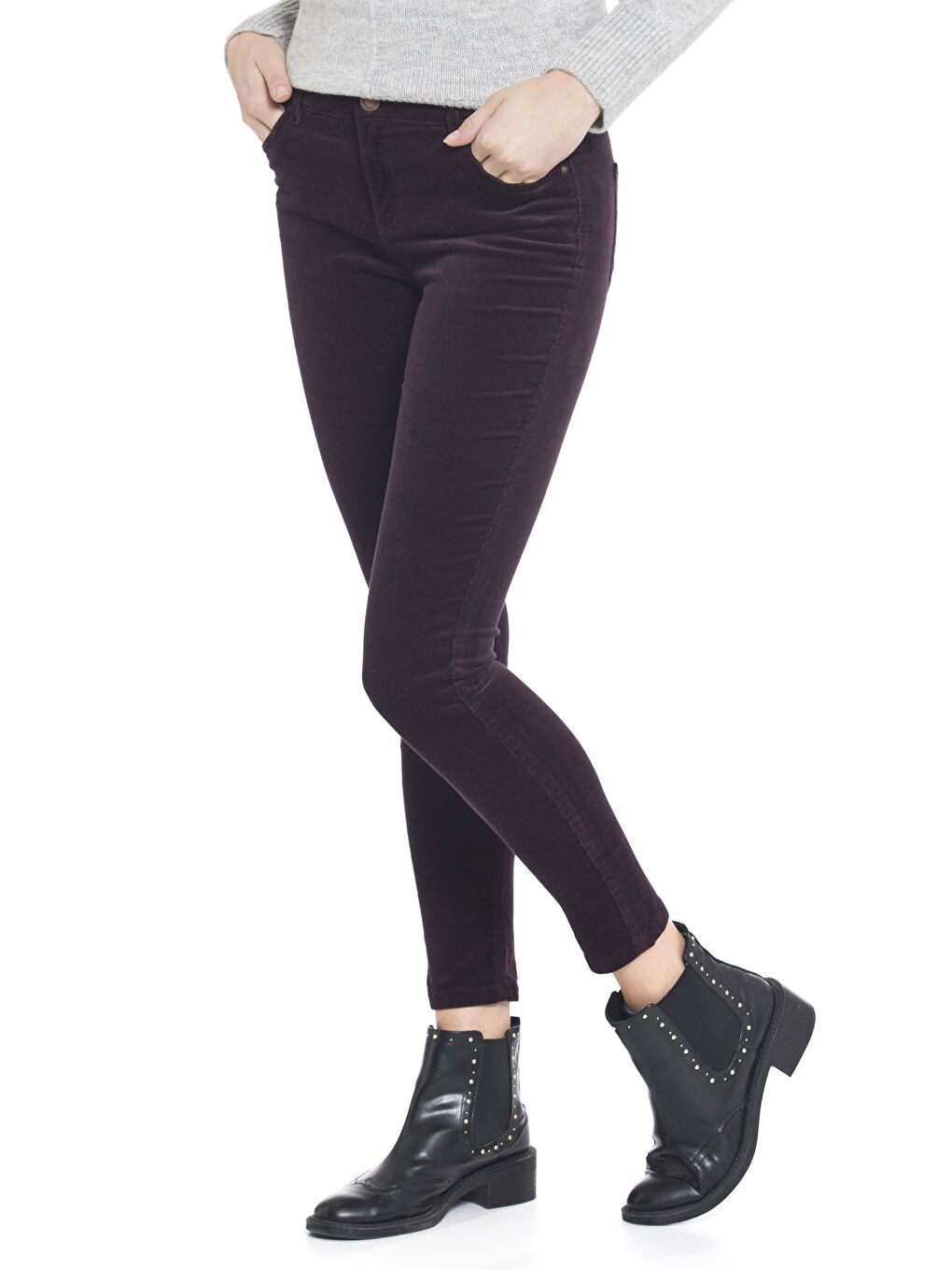 BOJA ŠLJIVE Pantalone Žena