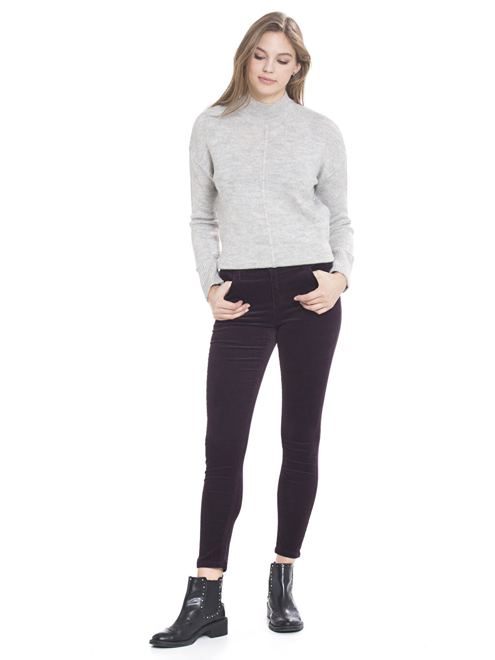 BOJA ŠLJIVE Pantalone Žena-2