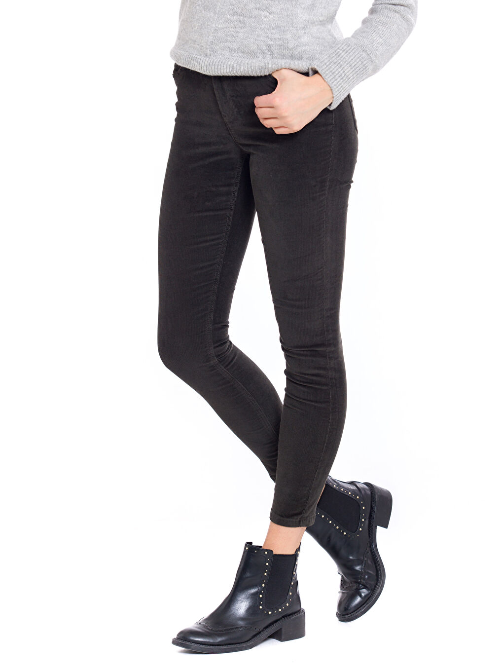 Woman KHAKI Trousers