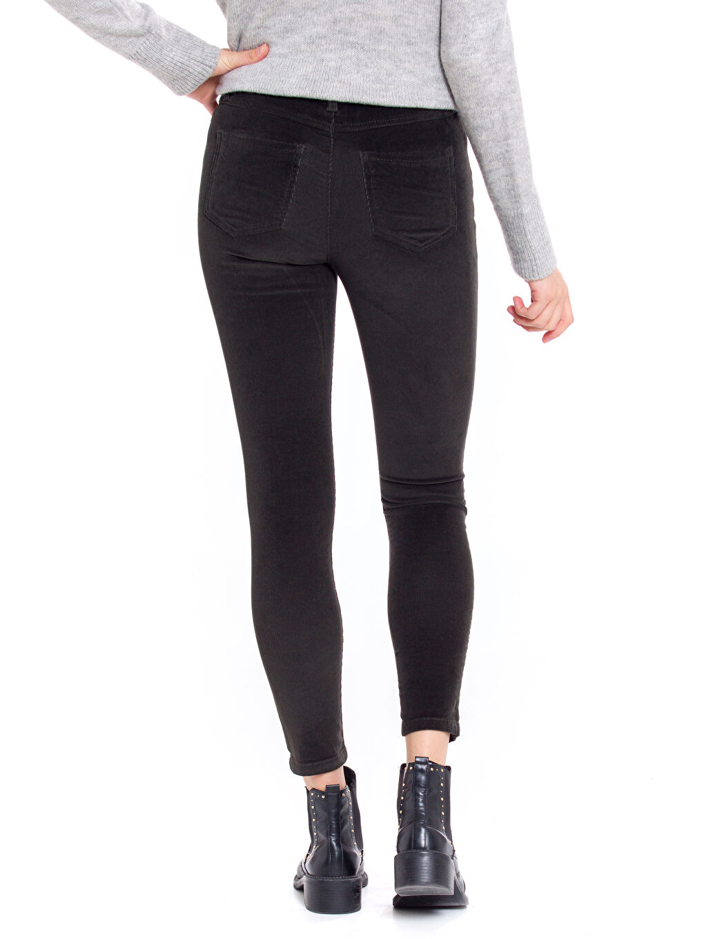 Woman KHAKI Trousers-1