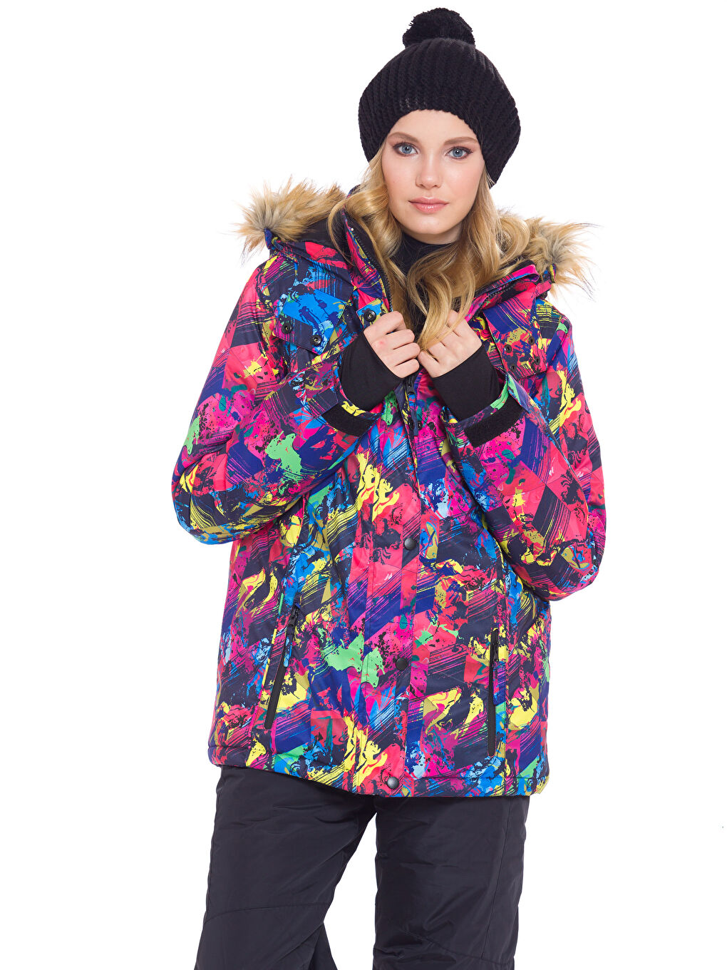 Woman NAVY Puffer Coat