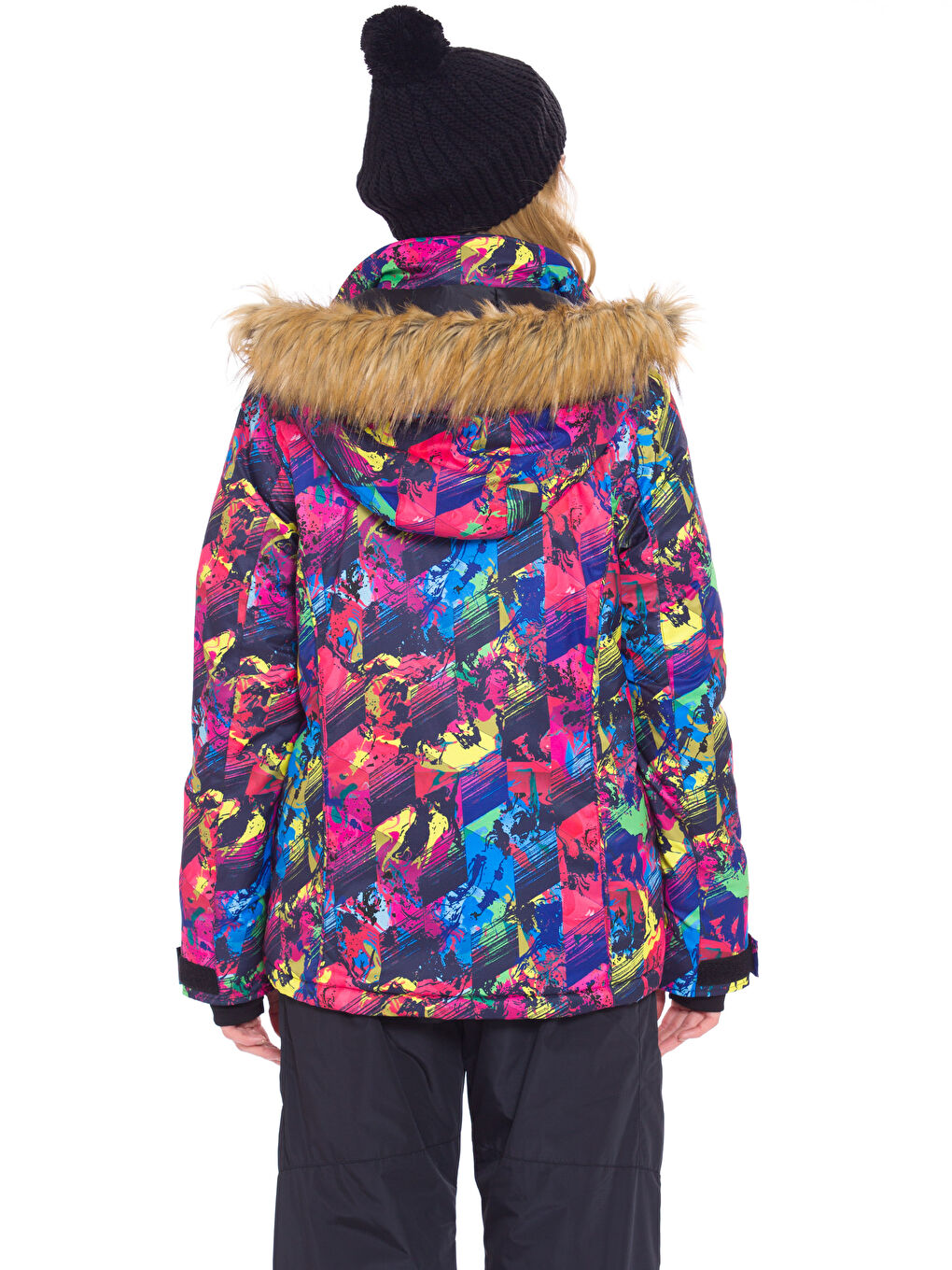 Woman NAVY Puffer Coat-2