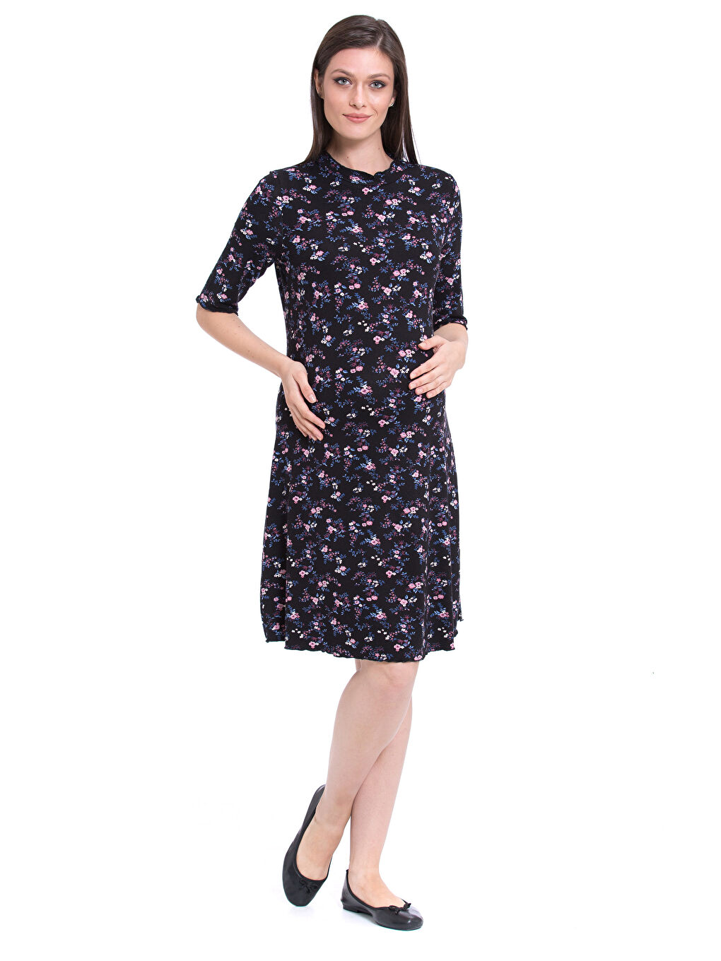 LCWAIKIKI Maternity Woman BLACK Dress -7K6174Z8-760