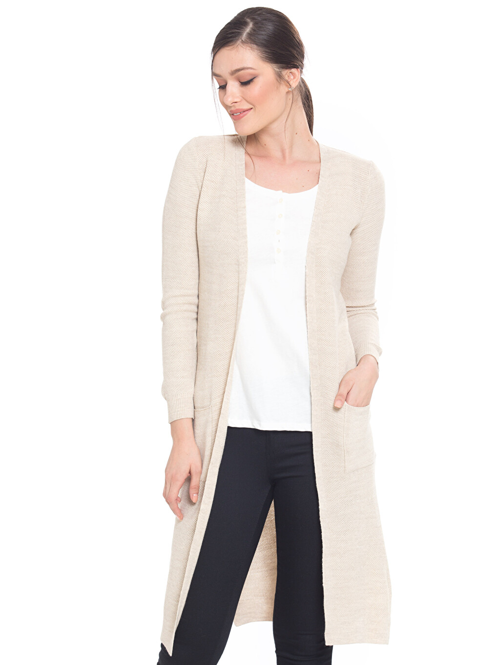 Frau Beige Cardigan