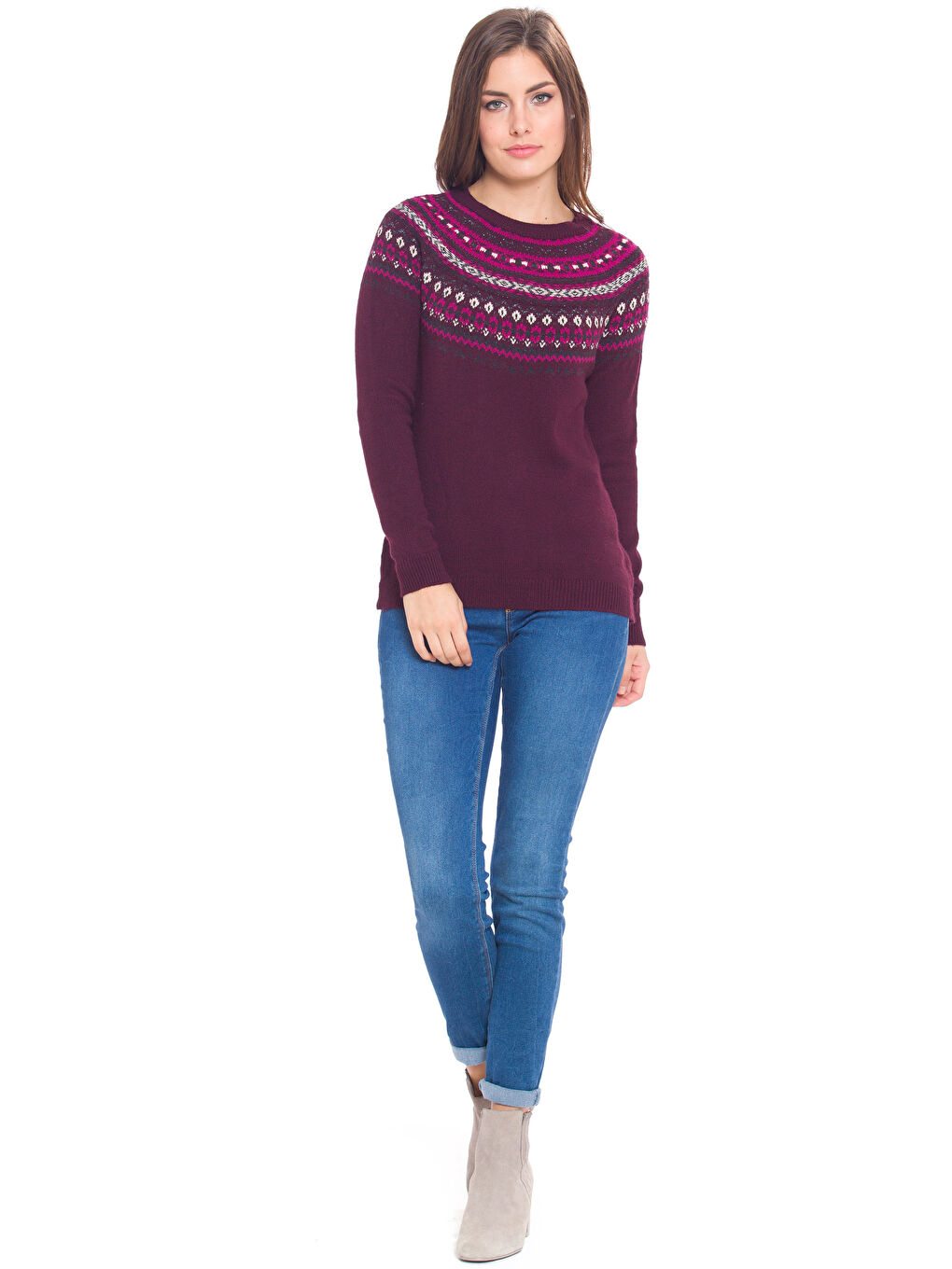 Woman BORDEAUX Sweater-2