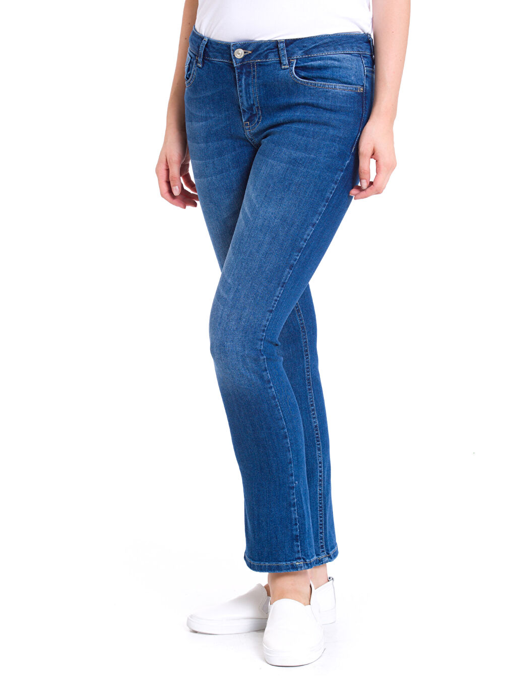 Orta İndigo Rodeo Jean Pantolon