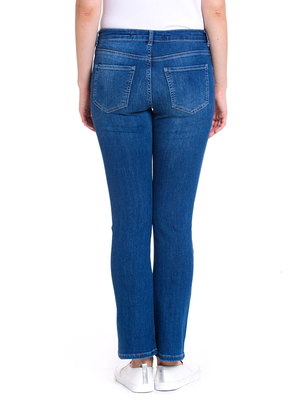 Orta İndigo Rodeo Jean Pantolon-1