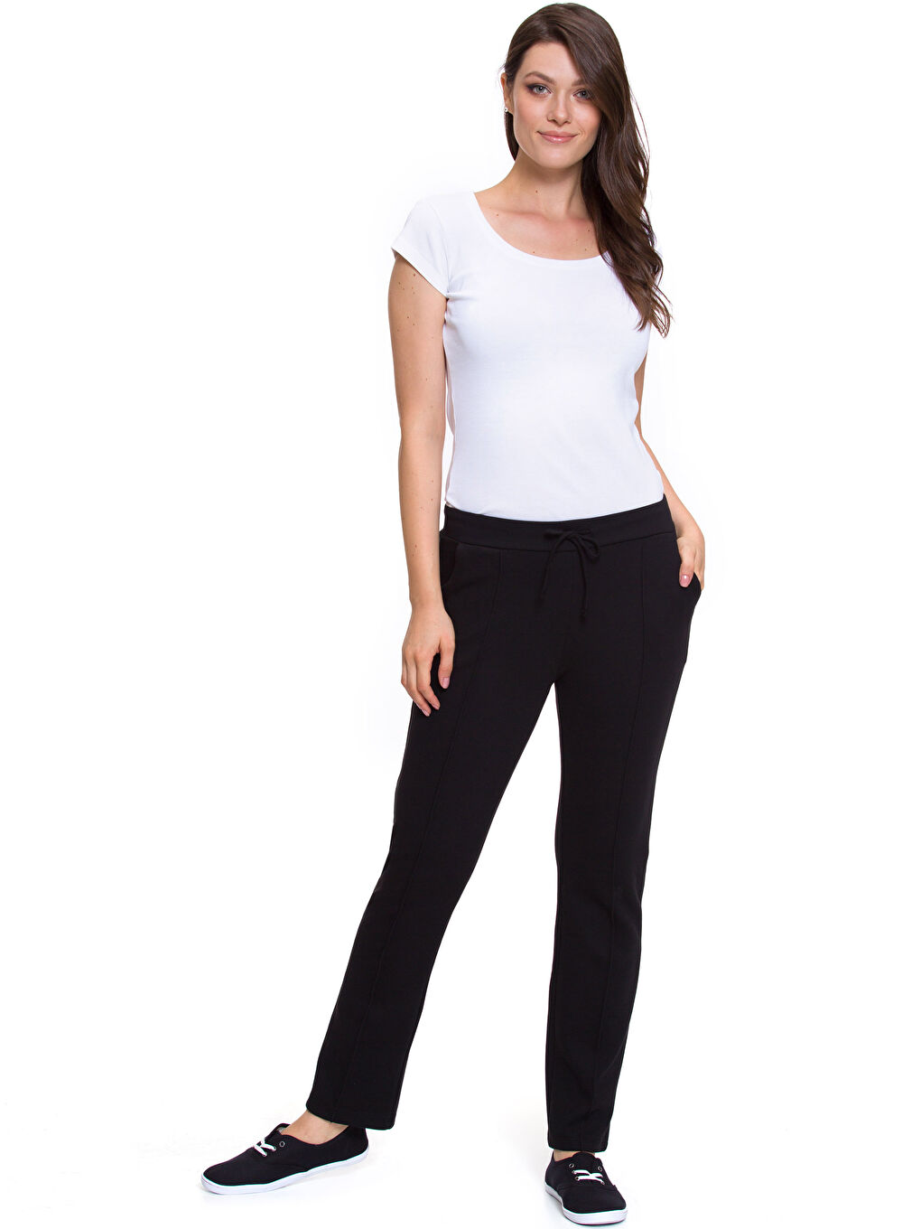 Frau SCHWARZ Jogginghose-2