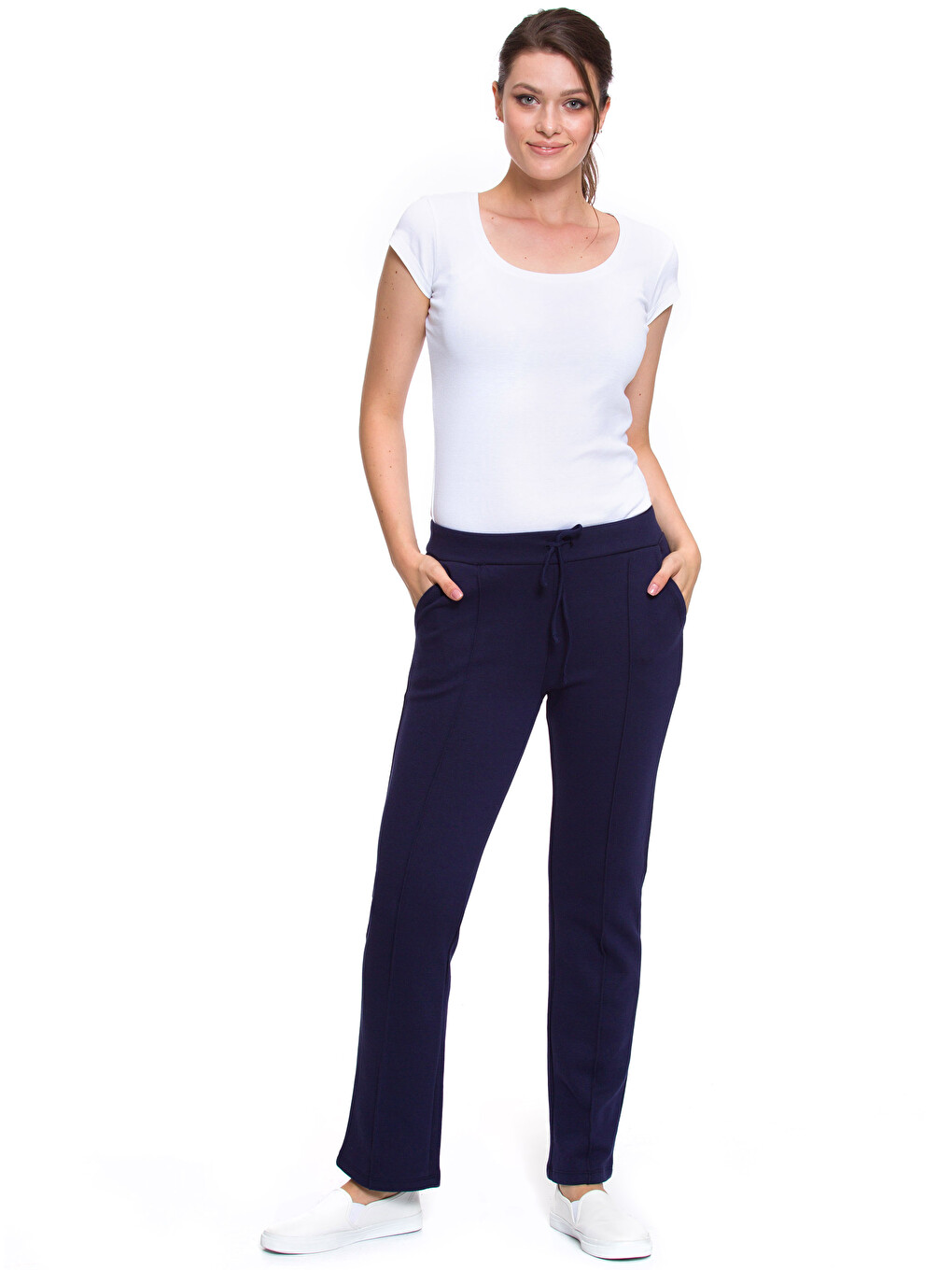 Woman Navy Sweatpants-2