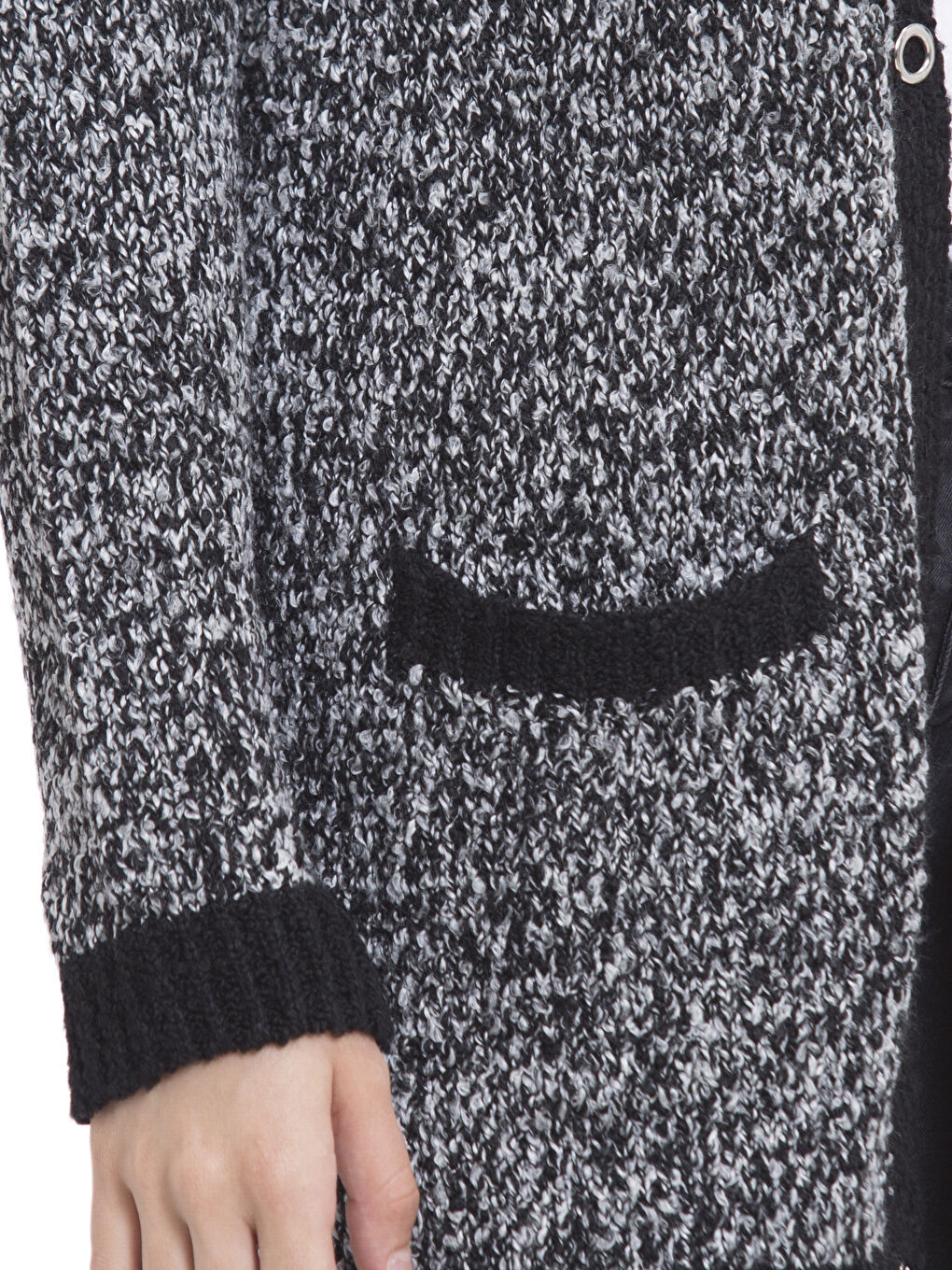 Self-Patterned Tricot Cardigan-3