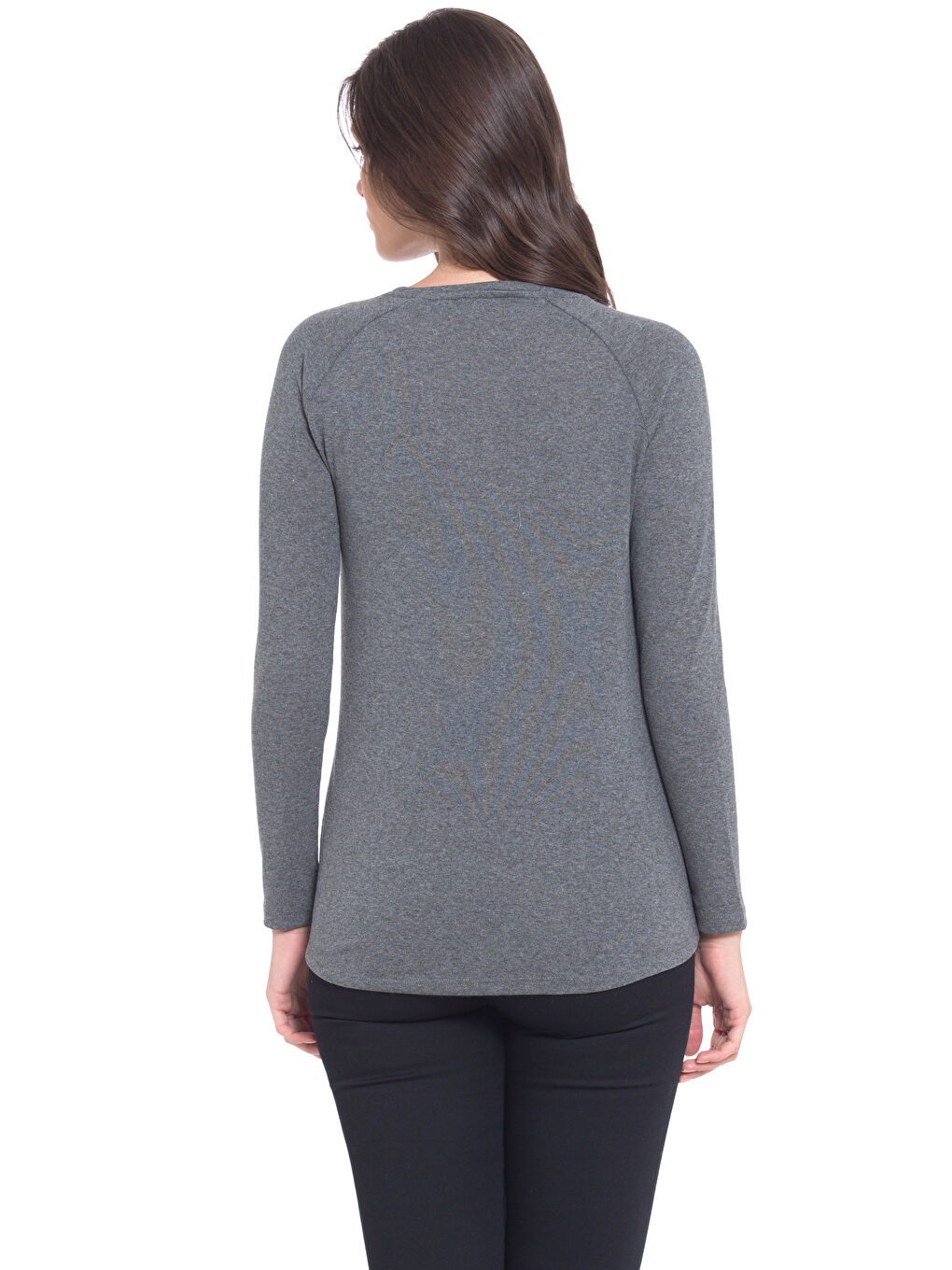 Antrasit Melanj Tişört-1