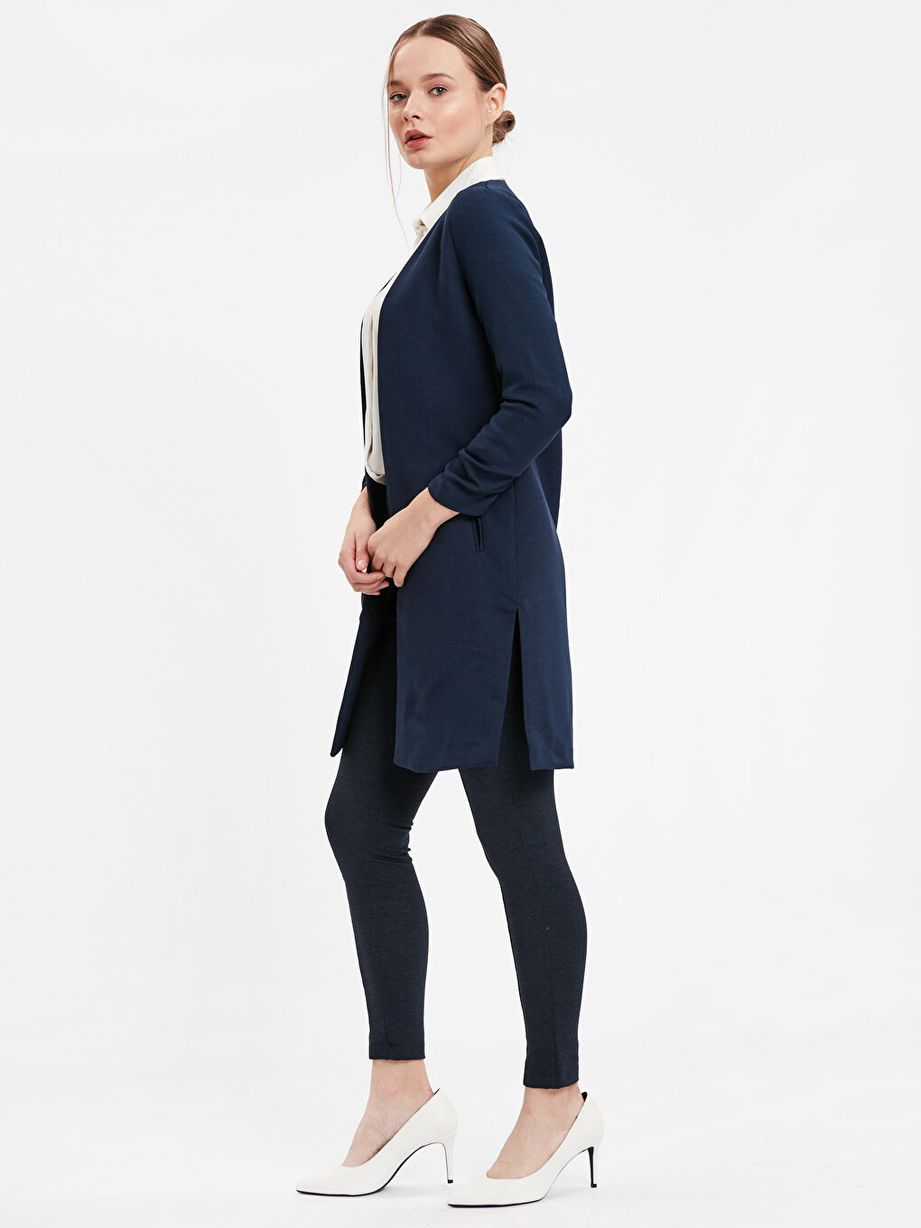 Jakna od satena dugih rukava-2