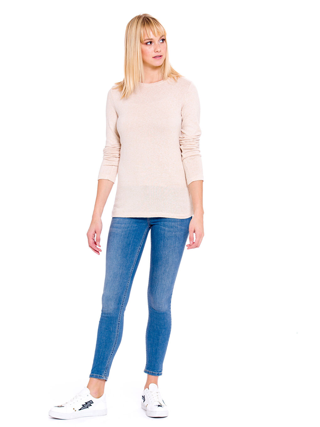 Yulaf Beji Melanj Tişört-2