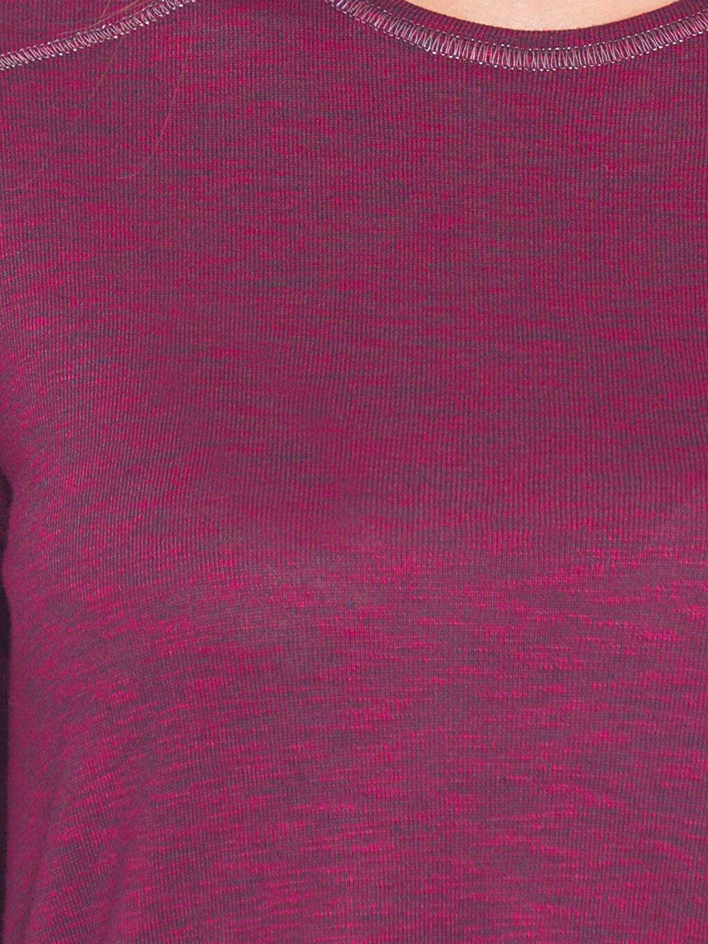 Fuşya Melanj Tişört-3