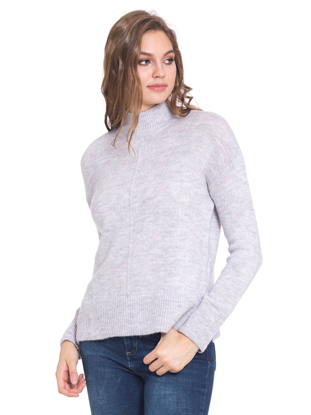 LCWAIKIKI Basic Frau LILAC Pullover -7K8851Z8-ENP