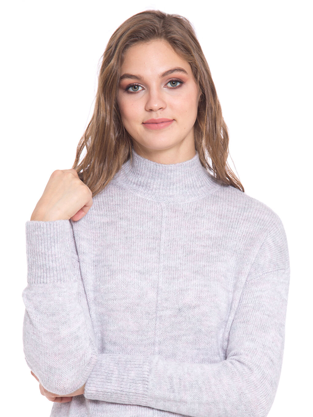 LCWAIKIKI Basic Frau LILAC Pullover -7K8851Z8-ENP
