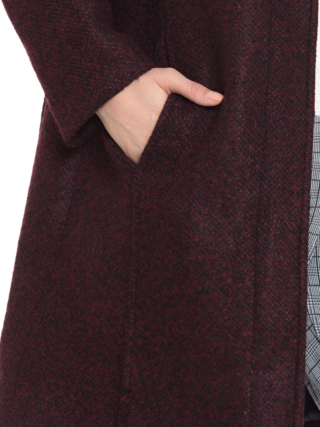 Palton din amestec de lână VISINIU Femeie-5