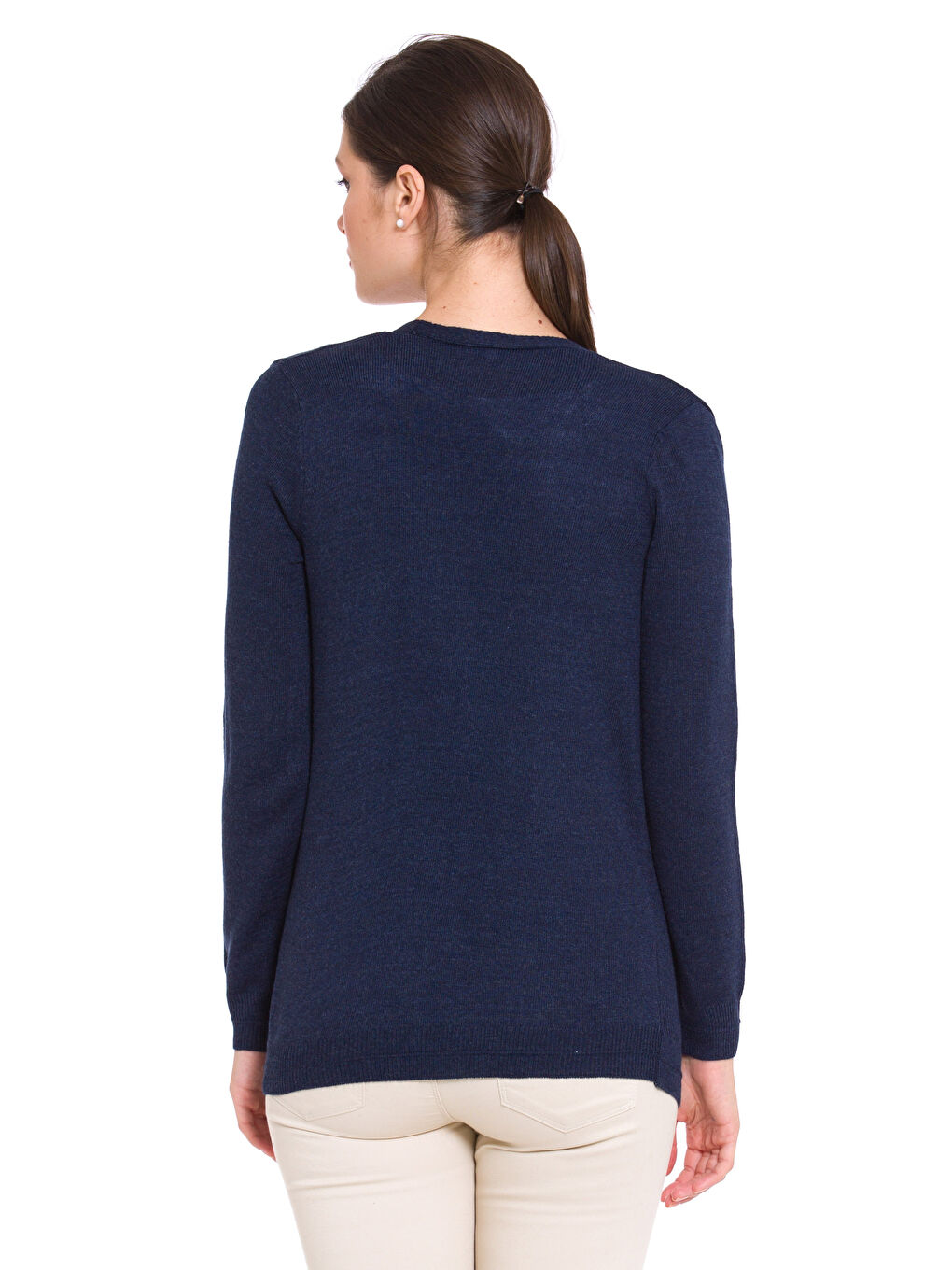 Woman NAVY Cardigan-1