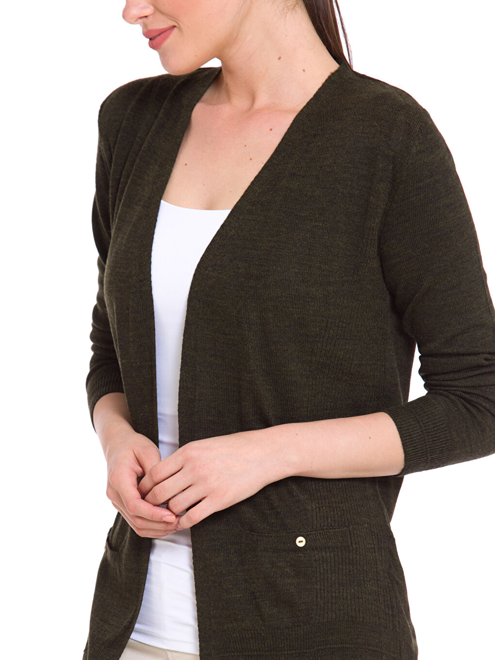 Cardigan KAKI Femme-3