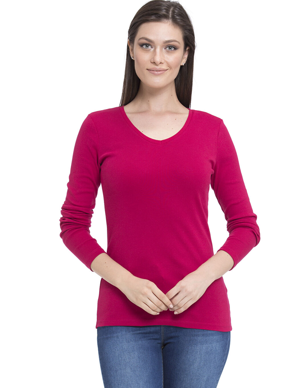 Koyu Fuşya Tişört