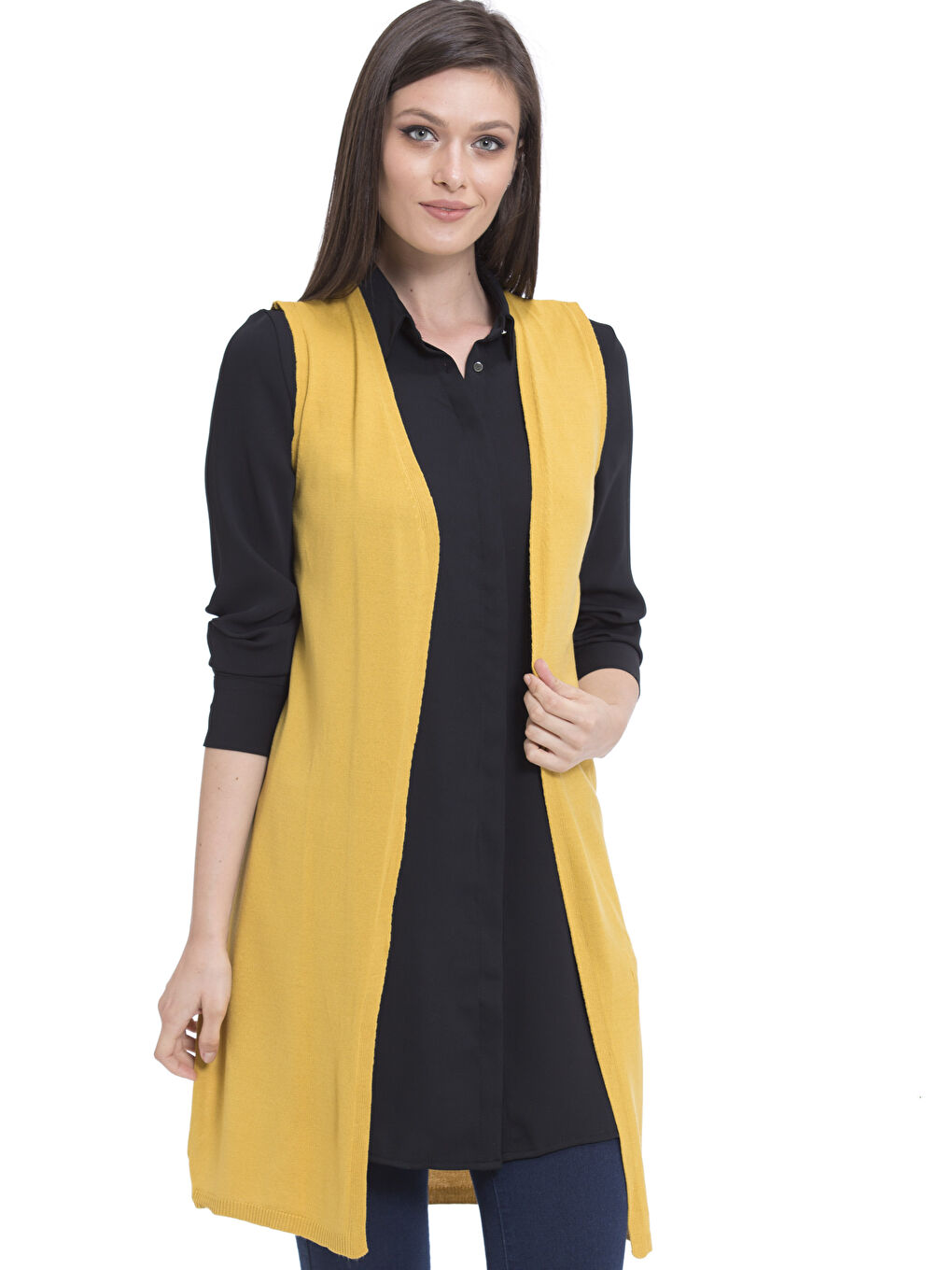 LCWAIKIKI Basic Frau GELB Weste -7K9756Z8-EGZ