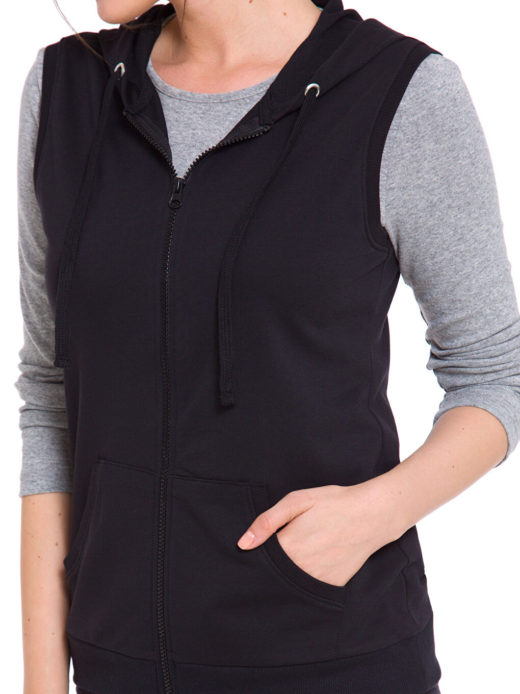 Woman BLACK Waistcoat-3