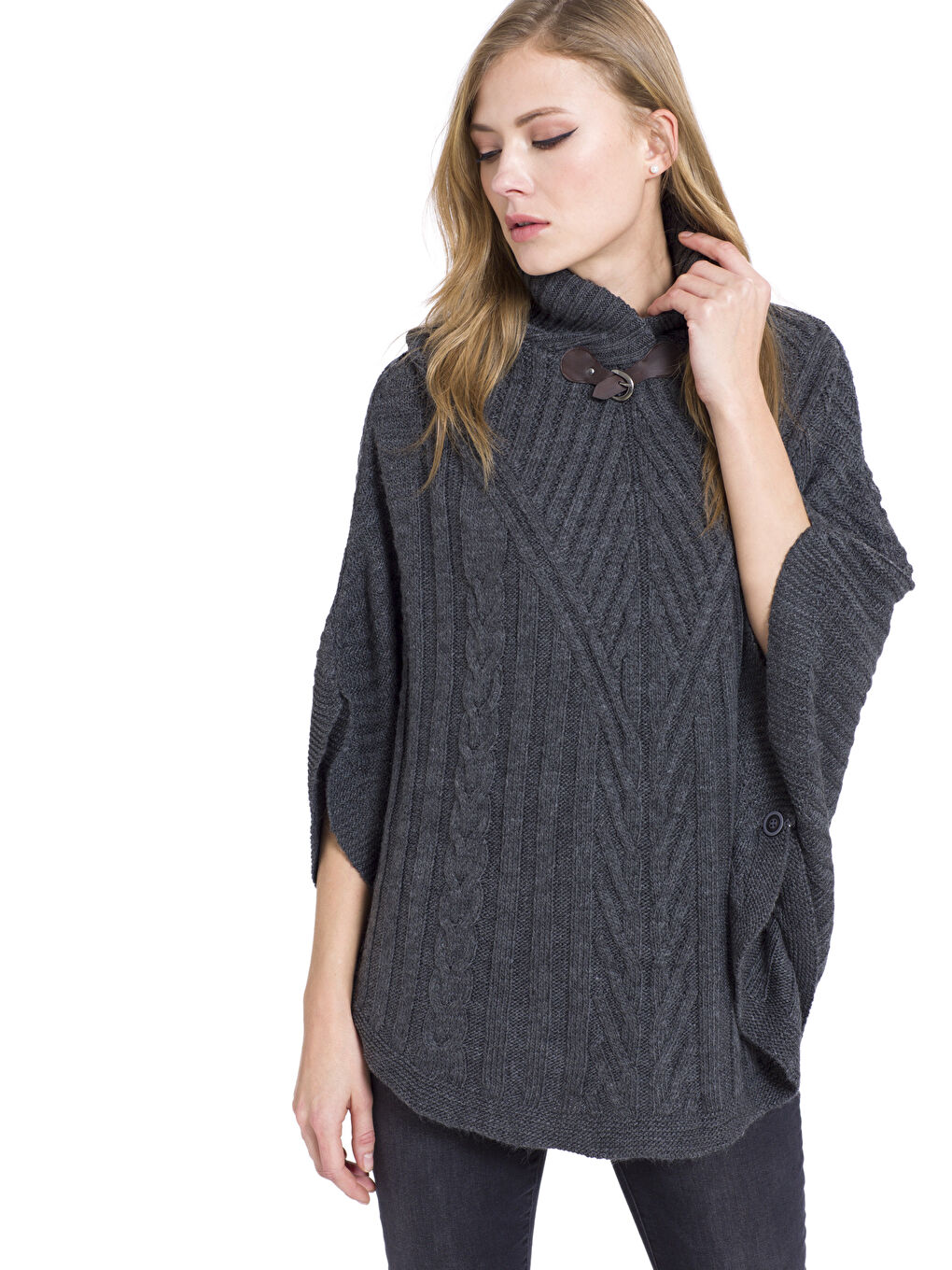 Poncho GRIS Femme