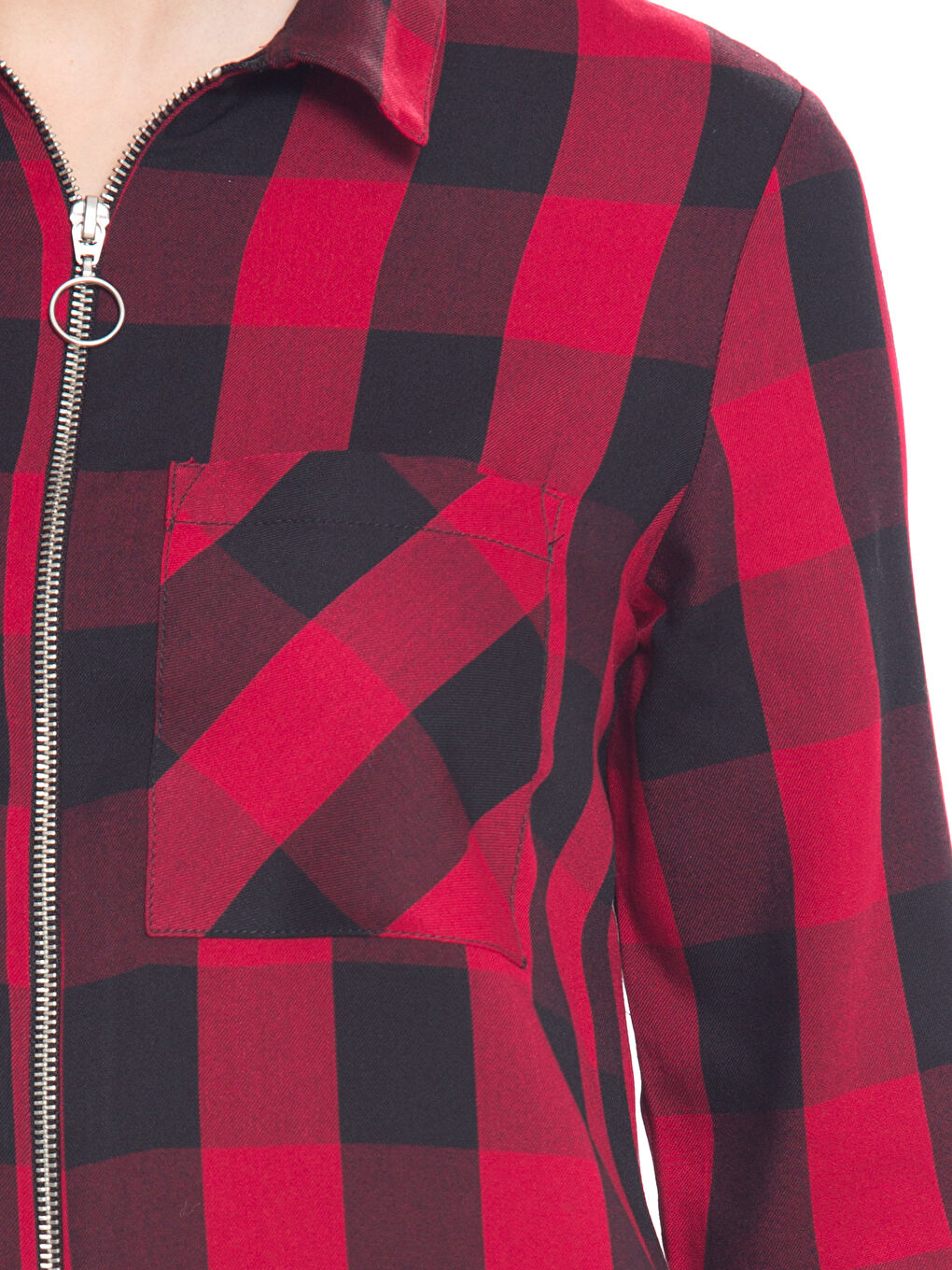 Kırmızı Ekose Tunik-3