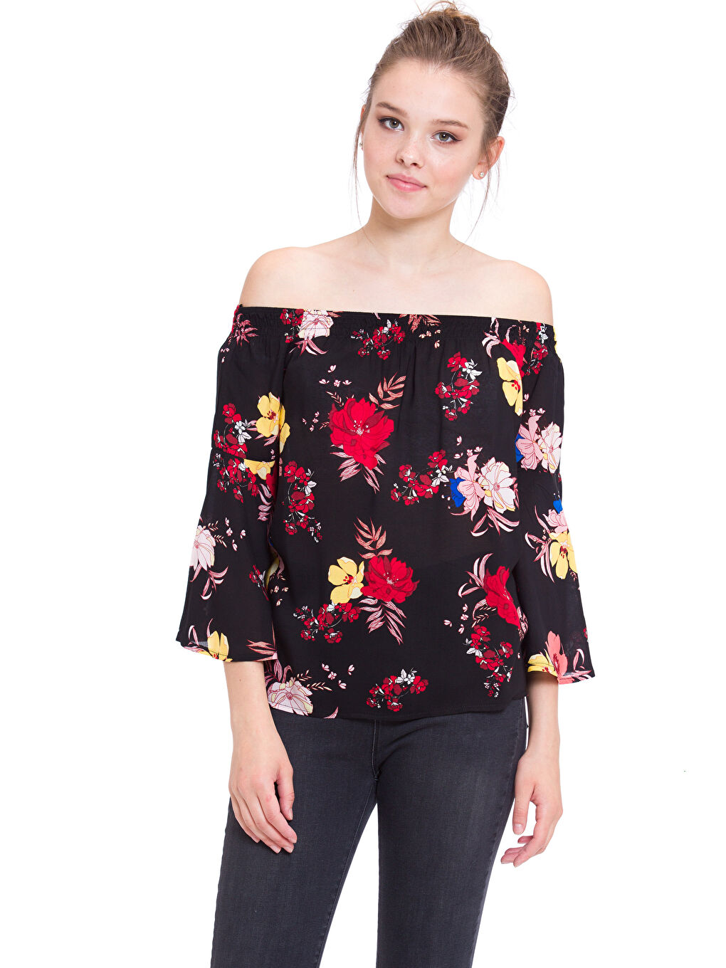 LCW Vision Frau SCHWARZ Bluse -7KH488Z8-760