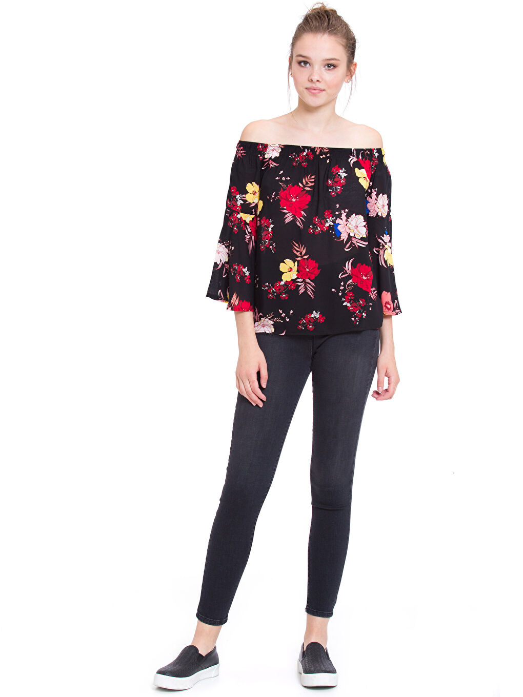 LCW Vision Frau SCHWARZ Bluse -7KH488Z8-760