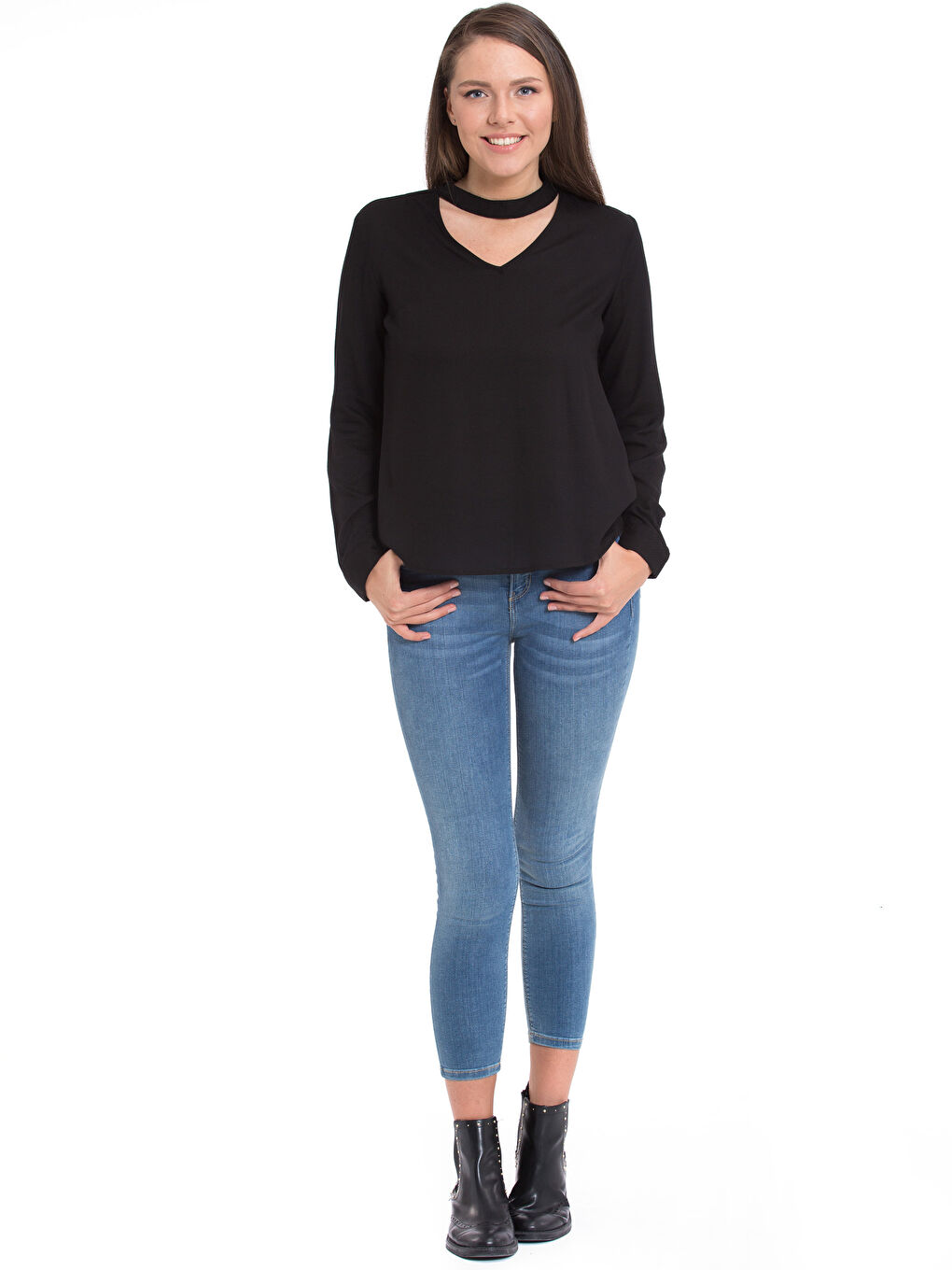 Frau SCHWARZ Bluse-2