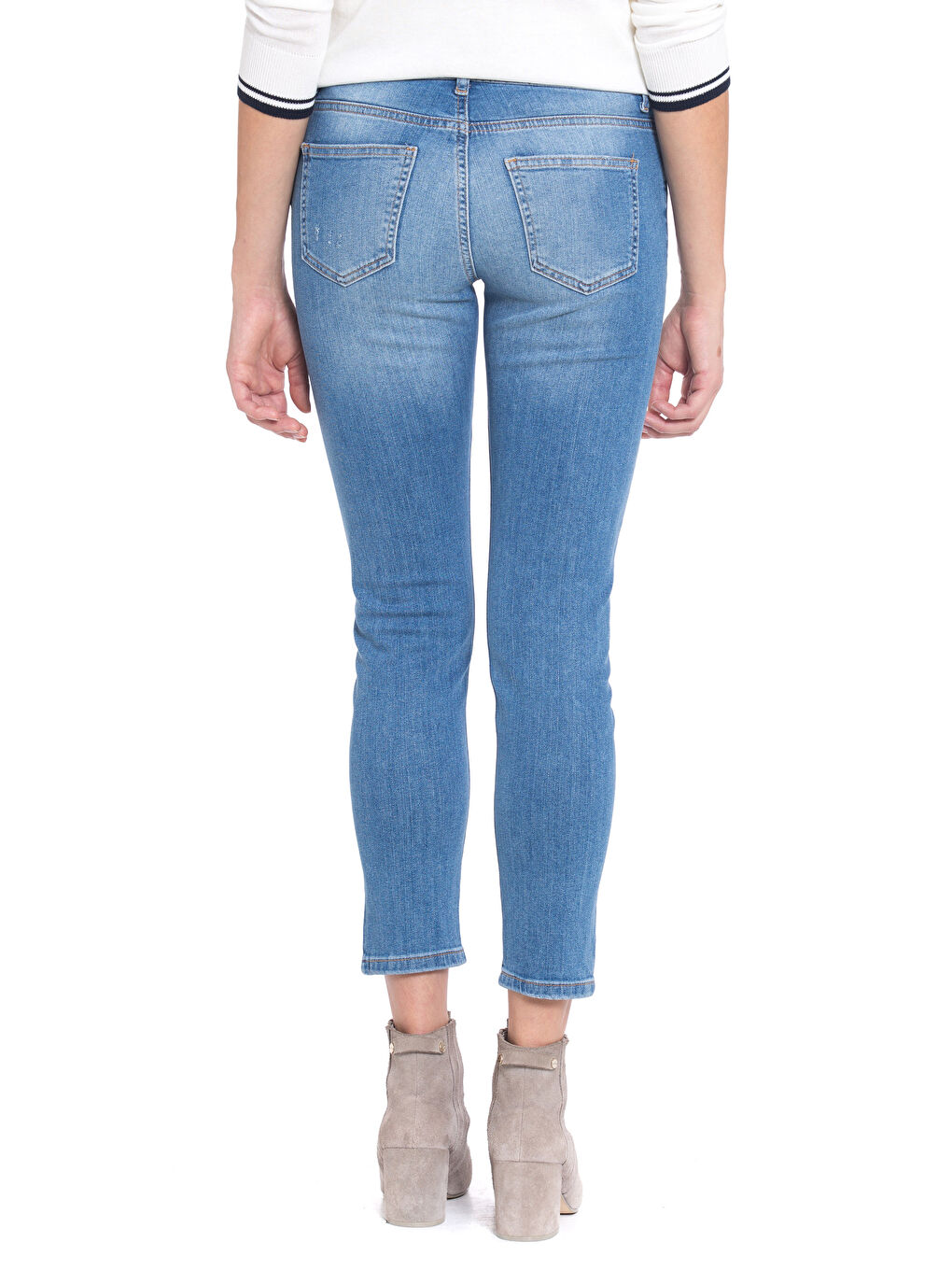 İndigo Boyfriend Kadın Jean Pantolon-1