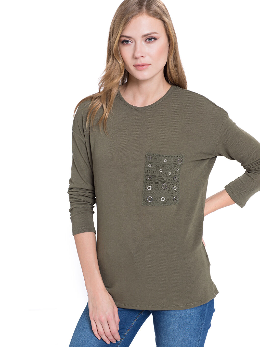 Frau KHAKI T-Shirt