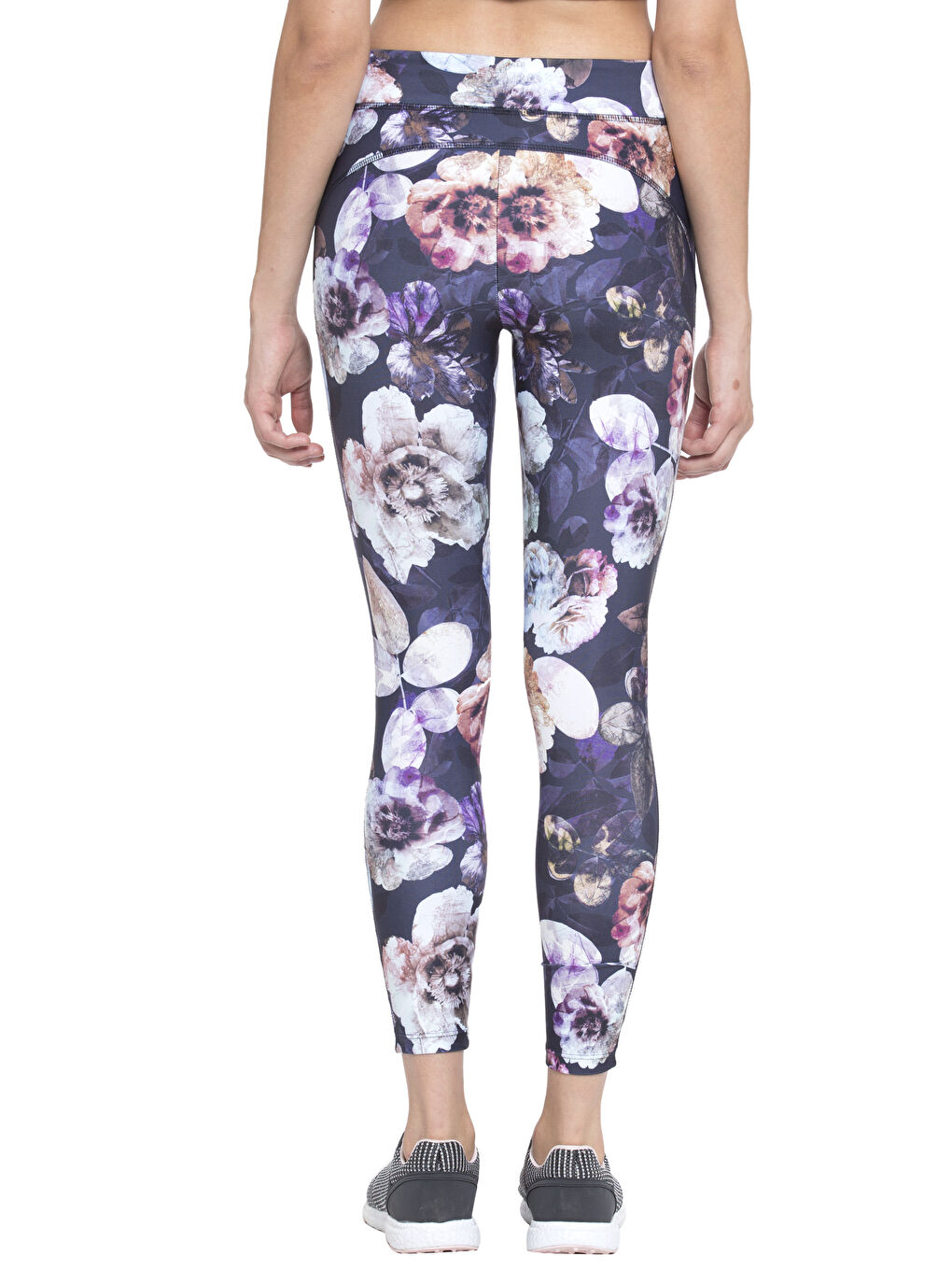 Mor Baskılı Spor Tayt-2