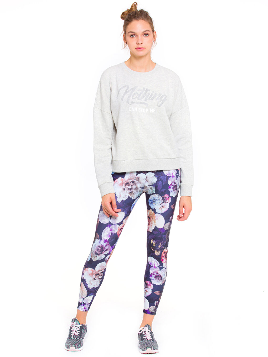 Kar Beyazı Melanj Sweatshirt-3