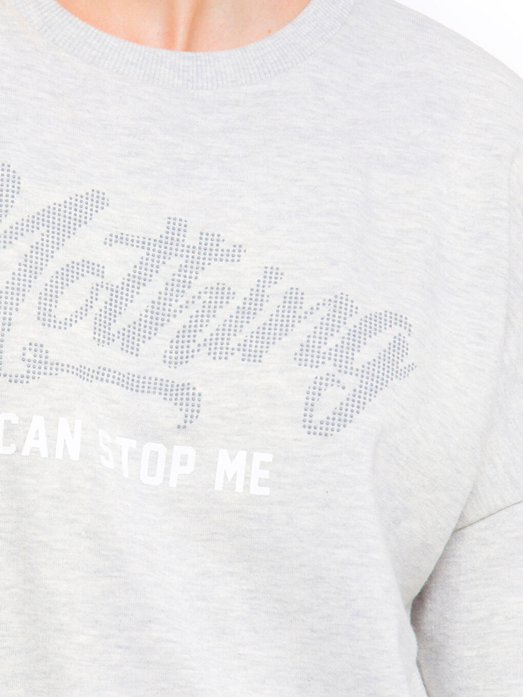 Kar Beyazı Melanj Sweatshirt-4