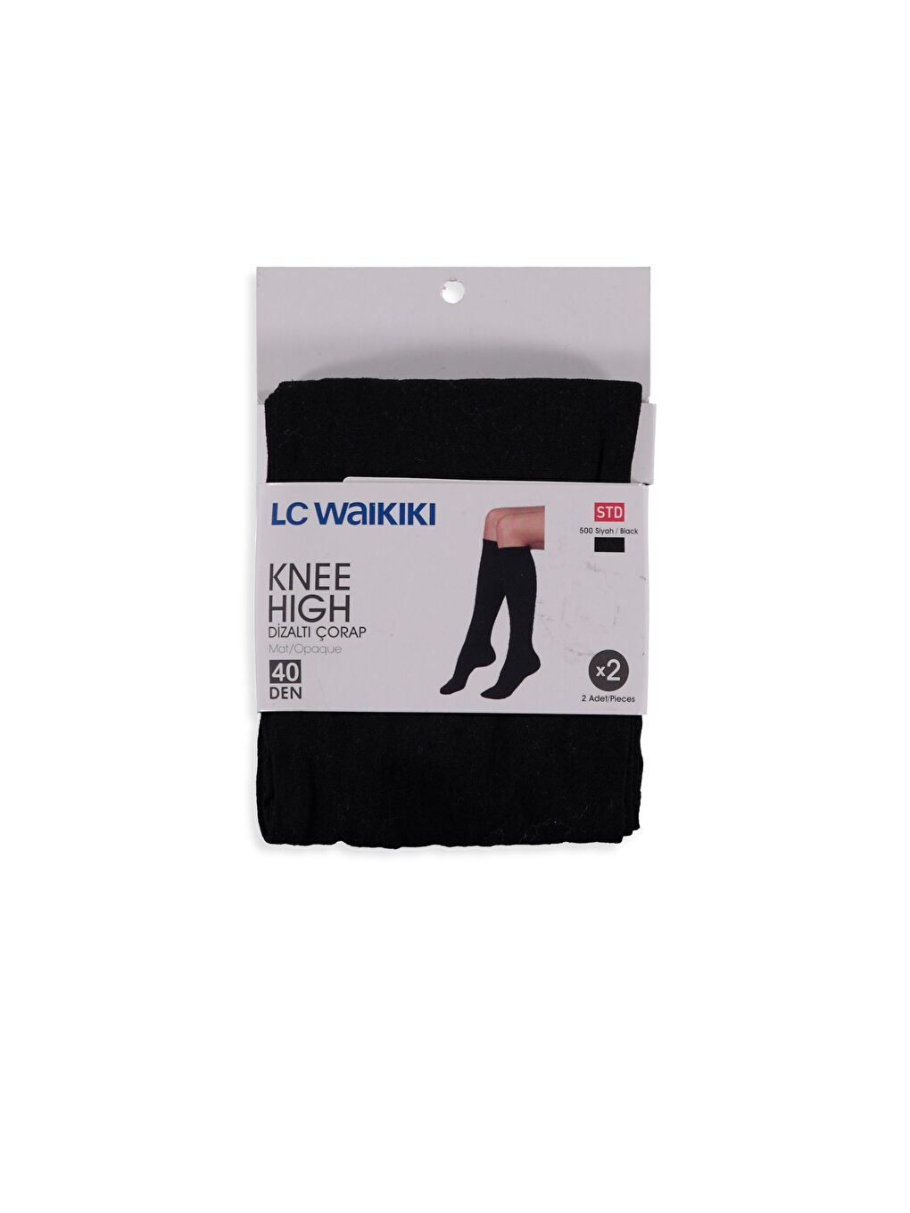 Woman BLACK Knee Socks-1