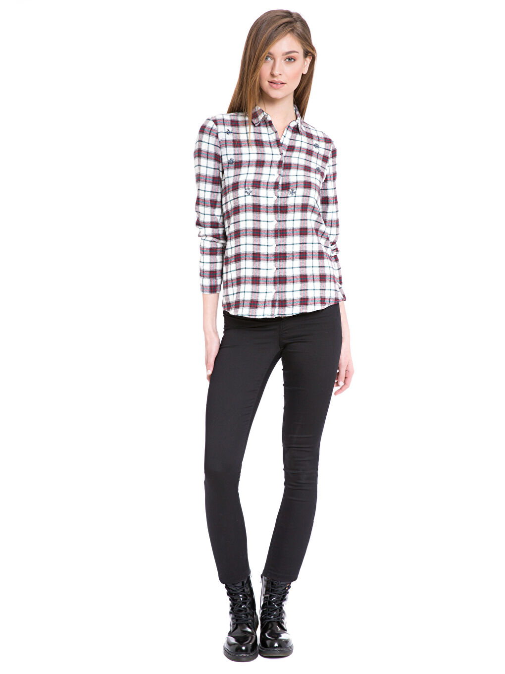 قميص أحمر نساء-2