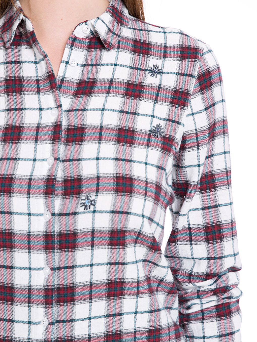 قميص أحمر نساء-3