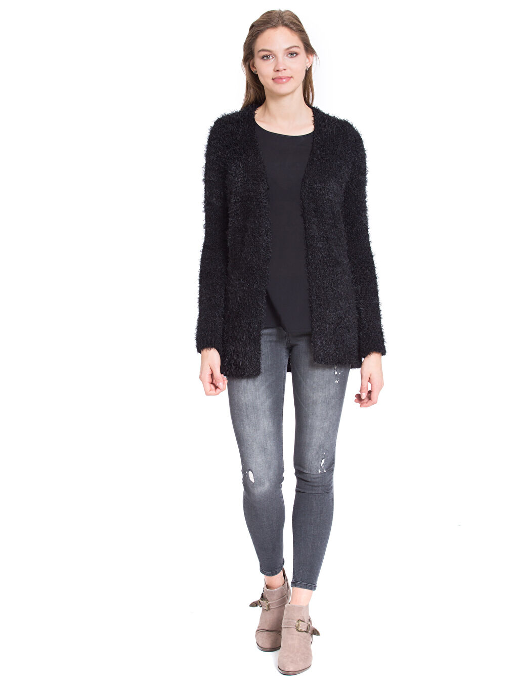 Woman BLACK Cardigan-2